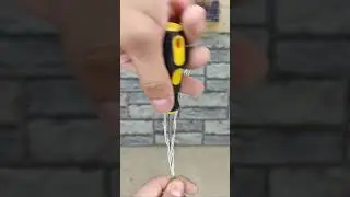 Обязательно запомни эту хитрость! Как можно легко закрепить металлический трос на кольце? 