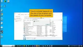 Windows PC Uninstalling Software 1 minute video