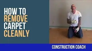 How to remove carpet cleanly - DIY
