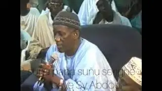 Serigne Mbaye SY Abdou : Discour trés important
