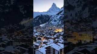 Matterhorn Switzerland Winter - Cervino italy #matterhorn  #switzerland #zermatt #cervinia #shorts