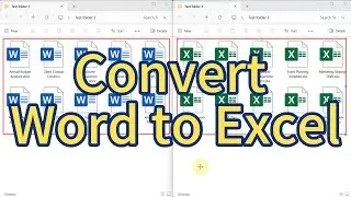 Many Word batch conversions to Excel spreadsheets