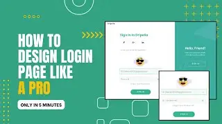 Mastering Figma: Creating an Animated Login Page Tutorial | Latest Design Trends 2023 🚀 ! #tutorial