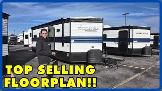 Top Selling Fish House! 2025 Forest River Cherokee Grey Wolf 17MP