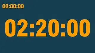 2 hour 20 minute timer (with end alarm, time elapsed and progress bar)