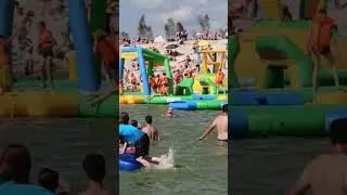 Жара в Серпухове 6 августа.Новый пляж на Оке.