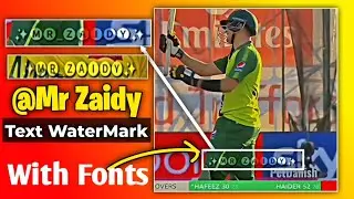 New Text Viral Watermark Video Editing like @mrzaidy | Baloch Editz