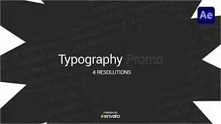Typography promo After Effects
