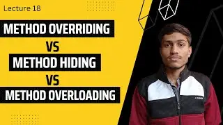 Method Overriding | Overloading vs Overriding | Method Hiding | Method Overloading | Polymorphism