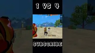 1VS4 in CS Ranked Impossible 👿🥵🤬😈 #freefire #shorts