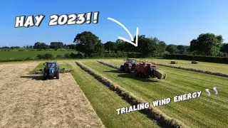 HAY 2023- WHIRLWIND TEDDER. CASE PUMA & MASSEY BALER