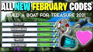 ALL NEW CODES in Build a Boat for Treasure (February 2021) / Roblox