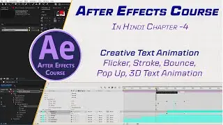 Creative text animation in after effects | After effects tutorials | After effects Course Chapter 4