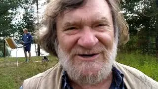 На даче у друга - Михаила Кириллова-Угрюмова в селе Любец Владимирской области.