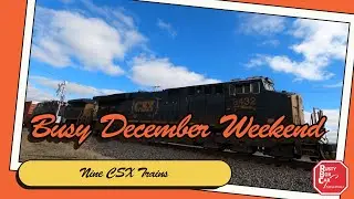 December Delight: Watch Nine Csx Freight Trains Roll Through Madison Tennessee In One Busy Weekend!