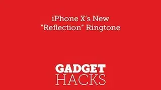 The Brand New 'Reflection' Ringtone on the iPhone X