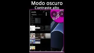 El modo oscuro y contraste alto en pantallas