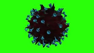 3d Corona Virus Green Screen
