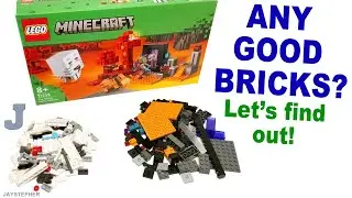 LEGO Minecraft 2024 The Nether Portal Ambush 21255 Unboxing & Brick Exploration