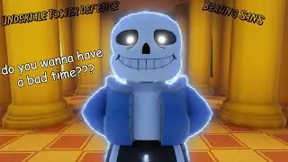 Undertale Tower Defence Beating GENOCIDE ROUTE Final Boss Sans