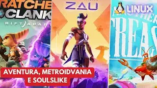 3 jogos em 1 vídeo! Jogos plataforma no Linux