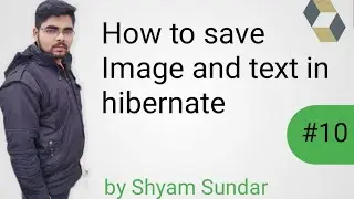 How to save Image and text in hibernate || Shyam Sundar