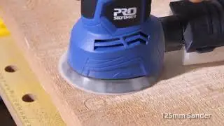 300W Random Orbital Electric Sander Machine with 21Pcs 125mm Sandpapers