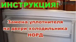 ✅ПРОВЕРЕНО! НОРД (NORD) - замена уплотнителя (резинки) на двери холодильника.