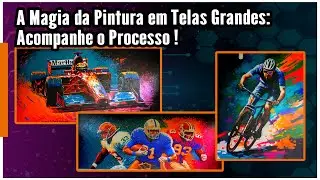 Pintura em Grandes  Dimensões: 3 Telas Enormes! #vidadeartista