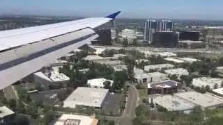 United 653: A320 Landing in SNA (John Wayne Airport) from SFO