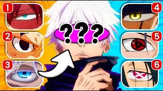 Guess the EYES of your FAVORITE ANIMES 👀🔥 | EASY to IMPOSSIBLE 💥