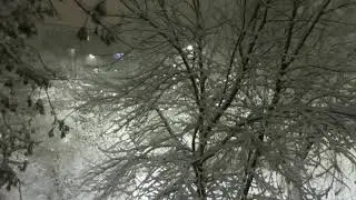 КАЛУГА. Ночные съёмки. Снегопад.