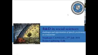 Stéphanie Cassilde, 27 July, 2021: R&D in Social Sciences