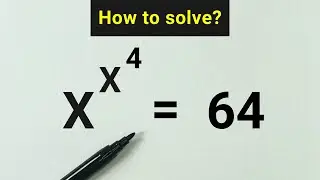 Nice Exponent Math Simplification | Find X