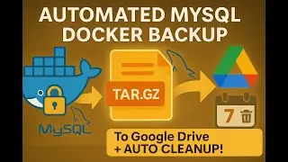 Automated Docker MySQL Backups to Google Drive: Stop, Archive, Upload, Clean – One Script!