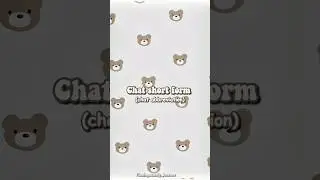 chat short form (chat abbreviation) 🤗💗 |  