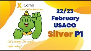 USACO 2023 Feb Silver Problem 1 Live Solution