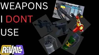 Using weapons I don't use in roblox rivals!