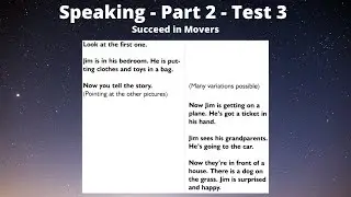 3.2 | Speaking - Part 2 - Test 3 | Succeed in Movers