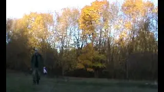 Осенний поход выходного дня. Чай, каша, картошка на огне Autumn weekend hike. Tea, porridge, potatoe