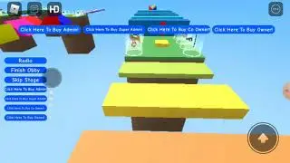 Валеришка  Маша учит демона играть в паркур в ROBLOX