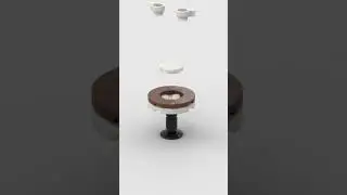 A dining table made of lego #legoshorts #legotutorial #tutorial #shorts