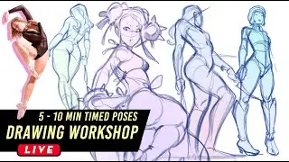 Figure Drawing Workshop ||  5 -10 Minute Timed Poses