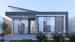 Casa de 1 piso con 3 habitaciones