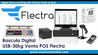 Muestra de Uso de la Bascula RS232 y USB con el Software de Punto de Venta Flectra