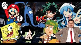 MUGEN Request 574: Aardvark, Buttercup, Mario, SpongeBob VS Deku, Ika Musume, Chavo, Mr.Bean