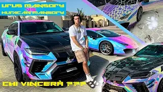 LAMBORGHINI MANSORY CHALLENGE A DUBAI - URUS vs HURACAN 🇦🇪 ☀️