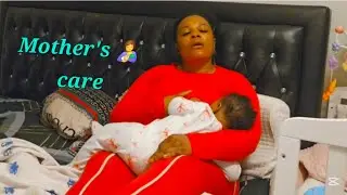 Woman sleeping upright why caring for her baby 