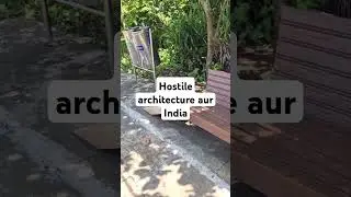 Hostile architecture aur India #shorts #shorts #beach