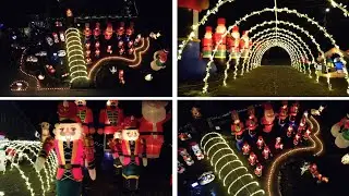 NIGHTTIME & DRONE VIEW - Official 2022 Christmas Display | INFLA
